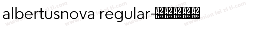 albertusnova regular字体转换